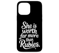 Carcasa para iPhone 13 Pro MAX She Is Worth Far More Than Rubies Mujeres cristianas -