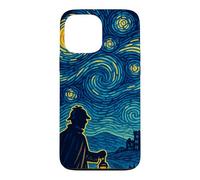 Carcasa para iPhone 13 Pro MAX Sherlock Holmes Noche Estrellada Detective Vintage