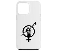 Carcasa para iPhone 13 Pro MAX Símbolo de Movimiento de Arte Feminista - Puño de empoderamiento de Artista Mujer