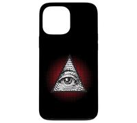 Carcasa para iPhone 13 Pro MAX Símbolo Secreto Illuminati de la pirámide mística del Ojo Que Todo lo ve