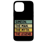 Carcasa para iPhone 13 Pro MAX Simeon The Man The Myth The Legend - Cita Personalizada Divertida