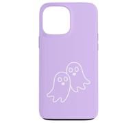 Carcasa para iPhone 13 Pro MAX Simple Modern Dos Fantasmas Esquema - Lila