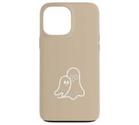 Carcasa para iPhone 13 Pro MAX Simple Moderno Dos Fantasmas Contorno - Beige
