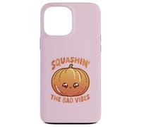 Carcasa para iPhone 13 Pro MAX Smashin' The Bad Vibes Pumpkin Kawaii Lindo Divertido