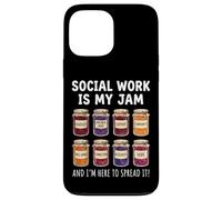 Carcasa para iPhone 13 Pro MAX Social Work Is My Jam and I'm Here To Spread It