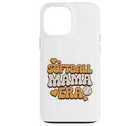 Carcasa para iPhone 13 Pro MAX Softball Mama Era Retro Groovy Baseball Mom Vibes Love Cute
