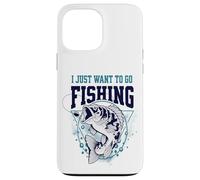 Carcasa para iPhone 13 Pro MAX Solo Quiero IR a Pescar