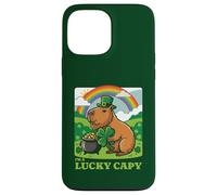 Carcasa para iPhone 13 Pro MAX Sombrero Capybara Leprechaun para el día de San Patricio I'm A Lucky Capy
