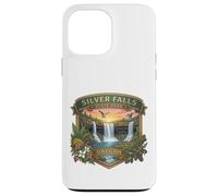 Carcasa para iPhone 13 Pro MAX Souvenir del Sendero de Las Diez Cataratas del Parque Estatal Silver Falls de Oregón
