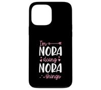 Carcasa para iPhone 13 Pro MAX Soy Nora Doing Nora Things Nombre Personalizado