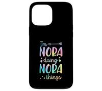 Carcasa para iPhone 13 Pro MAX Soy Nora Doing Nora Things Nombre Personalizado