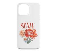Carcasa para iPhone 13 Pro MAX Spain Football Fan Floral Rose Soccer