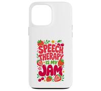 Carcasa para iPhone 13 Pro MAX Speech Therapy is My Jam Boho Floral SLP Speech Therapist