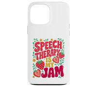 Carcasa para iPhone 13 Pro MAX Speech Therapy is My Jam Boho Floral | SLP Speech Therapist