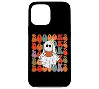 Carcasa para iPhone 13 Pro MAX Spooky Books, Lindo Fantasma Leyendo, Retro, Halloween