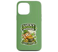 Carcasa para iPhone 13 Pro MAX St Paddy's Shenanigan Lucky Monkeys Irish Monkey Monkey Punch