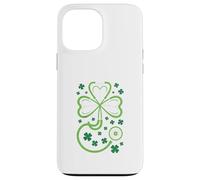 Carcasa para iPhone 13 Pro MAX St Patrick's Day Nurse Doctor Stethoscope Shamrock RN MD