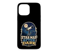 Carcasa para iPhone 13 Pro MAX Star Map After Dark Telescopio Luna