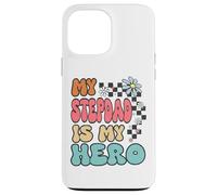 Carcasa para iPhone 13 Pro MAX Stepdad Hero Cute Retro Floral Fathers Day Appreciation
