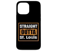 Carcasa para iPhone 13 Pro MAX Straight Outta St. Louis Missouri USA Retro Humor Envejecido