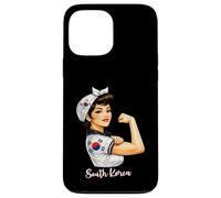 Carcasa para iPhone 13 Pro MAX Strong South Korean Girl Woman Girlfriend South Korea Flag