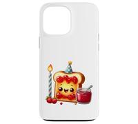 Carcasa para iPhone 13 Pro MAX Sudadera con Comida para Celebrar la Fiesta Kawaii Toast Jam