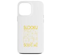 Carcasa para iPhone 13 Pro MAX Sudoku Solve Me Puzzle Lógica Pensamiento Rompecabezas