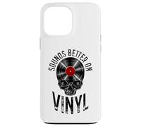 Carcasa para iPhone 13 Pro MAX Suena Mejor en coleccionista de Discos de Vinilo Retro Vintage Calavera
