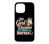 Carcasa para iPhone 13 Pro MAX Sueños de Chicas ecuestres Amante de los Caballos