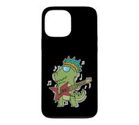 Carcasa para iPhone 13 Pro MAX T-Rex Tocando Rock Guitar