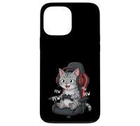 Carcasa para iPhone 13 Pro MAX Tabby Cat Gamer Reproductor de Videojuegos Gaming Streamer