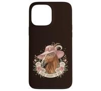 Carcasa para iPhone 13 Pro MAX Talk Derby To Me Funny Derby Caballo con Sombrero, Rosas y Encanto