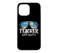 Carcasa para iPhone 13 Pro MAX Teacher Off Duty Gafas de Sol Palm Tree Beach Sunset