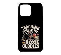 Carcasa para iPhone 13 Pro MAX Teaching Fueled by Doxie Cuddles profe teckel Escuela