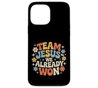 Carcasa para iPhone 13 Pro MAX Team Jesus We Already Won Victoria del Ganador Espiritual |-