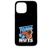 Carcasa para iPhone 13 Pro MAX Team Nuts Funny Gender Reveal Party Blue Boy Anuncio