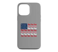 Carcasa para iPhone 13 Pro MAX Teckel Paws and Stripes Forever