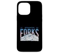 Carcasa para iPhone 13 Pro MAX Tenedores Washington Mountain Senderismo Vintage Viajes al Aire Libre