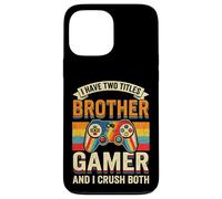 Carcasa para iPhone 13 Pro MAX Tengo Dos títulos: Brother & Gamer