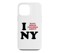 Carcasa para iPhone 13 Pro MAX Tengo Sentimientos encontrados sobre Nueva York Funny Sarcastic