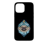 Carcasa para iPhone 13 Pro MAX Tengo un Amigo en mí, Divertido Meme para Amantes de los Perros Pug