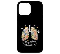 Carcasa para iPhone 13 Pro MAX Terapeuta Respiratorio Terapia Pulmón Día de Pascua Flor Primavera