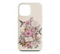 Carcasa para iPhone 13 Pro MAX Terapia del Habla Floral Maestro colibrí Aula ABC