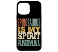 Carcasa para iPhone 13 Pro MAX Texto Retro de Spinosaurus Is My Spirit Animal