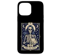 Carcasa para iPhone 13 Pro MAX The Pug Mom Gothic Skeleton Tarot Amante de los Perros