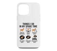 Carcasa para iPhone 13 Pro MAX Things I Do in My Spare Time Funny Farmer Goats