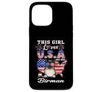 Carcasa para iPhone 13 Pro MAX This Girl Loves USA and Her Birman Cat 4th of July Patriotic