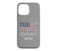 Carcasa para iPhone 13 Pro MAX Thrive Not Just Survive John 10:10 Bible Passage Bandera de Estados Unidos