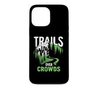 Carcasa para iPhone 13 Pro MAX Trails Over Crowds Senderismo Lento Naturaleza Calma