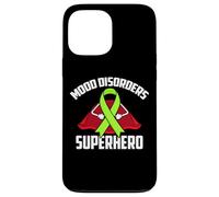 Carcasa para iPhone 13 Pro MAX Trastornos del Estado de ánimo Superhero Warrior Fighter Cinta Verde Lima